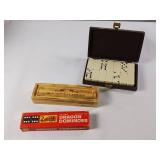 Dominoes  Double Sixes  3 sets  Dragon, Old Town Classics and Roberts SF