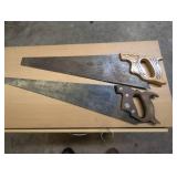 Lot of 2 Vintage Handsaws
