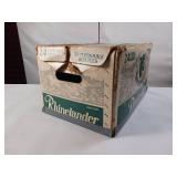 Rhinelander  Wisconsin Premium Beer  Returnable bottle case w/24 plain amber glass bottles