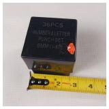 36 pc  6MM - Numbers & Letters Punch set  Metal/Leather craft stamps