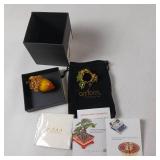 Acorn Little Oak #116 Trinket box with magnetic closure and stand NIB -0 Handmade Collectible