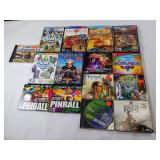 PC Video Games Large Lot  Bejeweled Pinball Sims Final Conquest Mystery of Treasure Island and more!