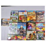 PC Video Games Large Lot  Bejeweled Pinball Sims Final Conquest Mystery of Treasure Island and more!
