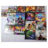 PC Video Games Large Lot  Bejeweled Pinball Sims Final Conquest Mystery of Treasure Island and more!
