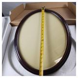 Glass Oval Shadow Box  - 16 x 20 inches