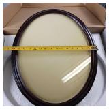 Glass Oval Shadow Box  - 16 x 20 inches