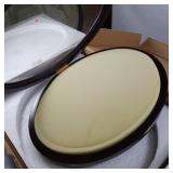 Glass Oval Shadow Box  - 16 x 20 inches