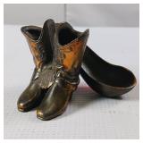 Vintage Pipe Holder  heavy bronze