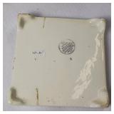 German Black Forest Hand Painted Trivet plus two 8 inch Lamps