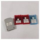 PSX 1 MB memory cards, 4 total 
