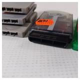 Sony PlayStation memory card 2x - Memory card Plus - Playback - and wireless control base  Mad Catz - 7 PCs lot total