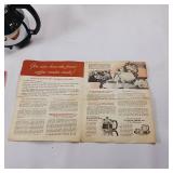 Sunbeam electric coffee pot - coffee Master model c30 with cord, filters, original paperwork & Tag