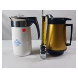 Vintage 10 Cup Corning Percolator (No Cord) and Carafe