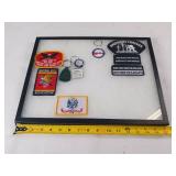 Patches in Display Case