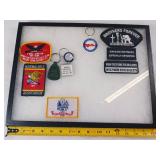 Patches in Display Case
