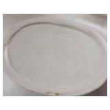 Heavy cut crystal - Large lot of glass Mason Jar Lids - mortar pestle - Vintage Make Up - Nieman Marcus Mirror - Dutch Collectible - Red Wing