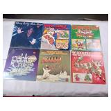 Lot of Vintage Vinyl LPs - Holiday Theme - Cosmos Factory CCR - Frosty - Olivia