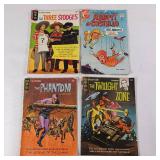 Lot of 4 vintage comics - Twilight Zone Three Stooges - The Phantom and Abbot and Costello