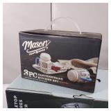 New in Boxes - Fondue - Smore Maker - Mason Earthen ware Bel Fer Gray Kitchen Gadgets