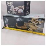 New in Boxes - Fondue - Smore Maker - Mason Earthen ware Bel Fer Gray Kitchen Gadgets