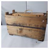 2 wooden boxes vintage