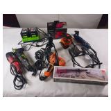 Large Lot of power tools - rechargeable batteries - sanders - speedset - cutters