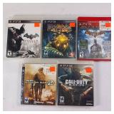 Play Station 3 PS3 Lot of Games 5 Total - Bat Man- Call of Duty - Bioshock II