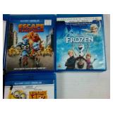 Disney Blu Ray and DVD  Despicable Me II  Frozen  Escape from Planet Earth  Beauty and the Beast  Lion King II