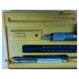 Nice Caliper and Micrometer Set  With punch  0-1 inch, 0-6 inch Like NIB
