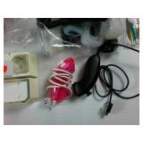 Lot of WII Accessories  Silicone covers  2 numchucks  2 remote charges  pack of stylus