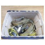 Tote of Ratchets Straps and Hitches