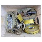 Tote of Ratchets Straps and Hitches