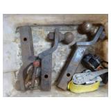 Tote of Ratchets Straps and Hitches