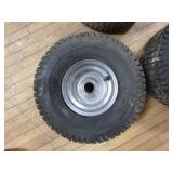 3 Lawn Mower Tires on Rims
