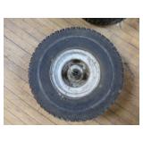 3 Lawn Mower Tires on Rims