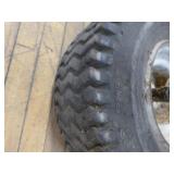 3 Lawn Mower Tires on Rims