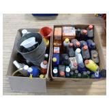 2 Boxes of Garage Liquids