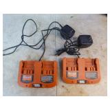 4 Cordless Black & Decker Power Tools with Batteries and Chargers