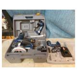 Ryobi 3 Piece Power Tool Set in Case