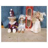 3 Porcelain Dolls
