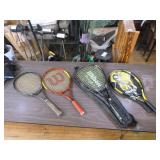 Tennis Bag with Rackets and Balls