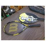 Tennis Bag with Rackets and Balls