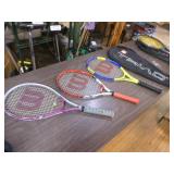 Tennis Bag with Rackets and Balls