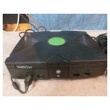 XBox with Controllers and Games