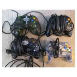 XBox with Controllers and Games