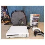 XBox with Controllers and Games