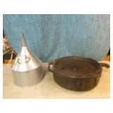 Garage Funnel and Oil Pan