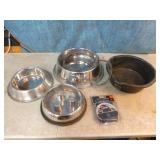 4 Pet Food/Water Bowls