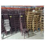 (39) Mahogany Chiavari Chairs...