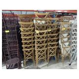 (40) Brown Crossback Chairs...